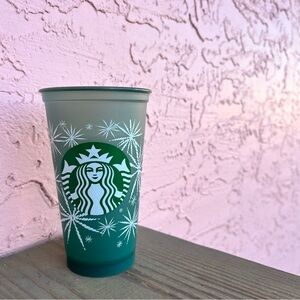Starbucks Collectible Holiday Color Changing Cup Plastic 16 oz